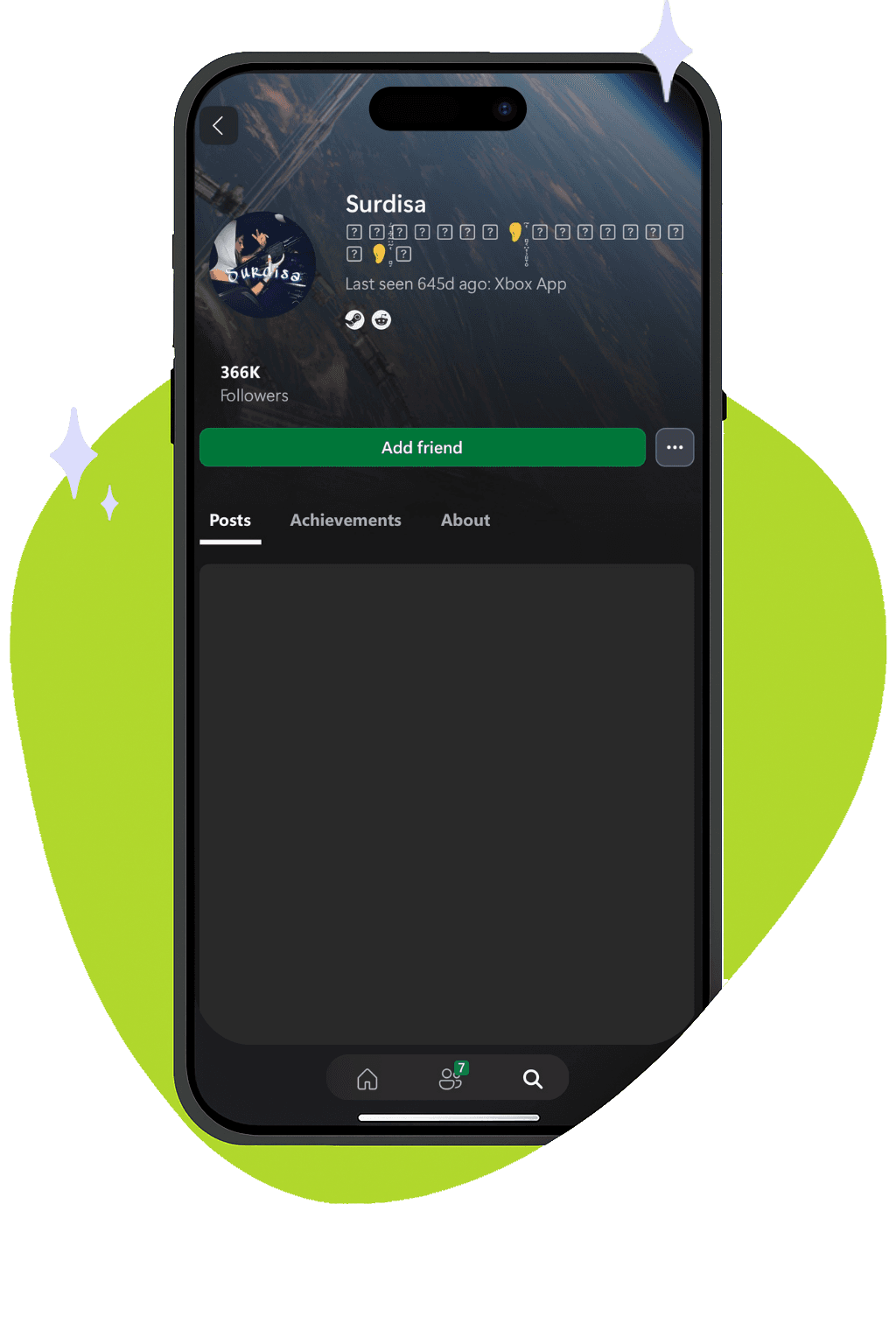 Discord mobile interface